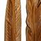 Set of 3 Brown Teak Wood Rustic Wall Decor 7", 27"